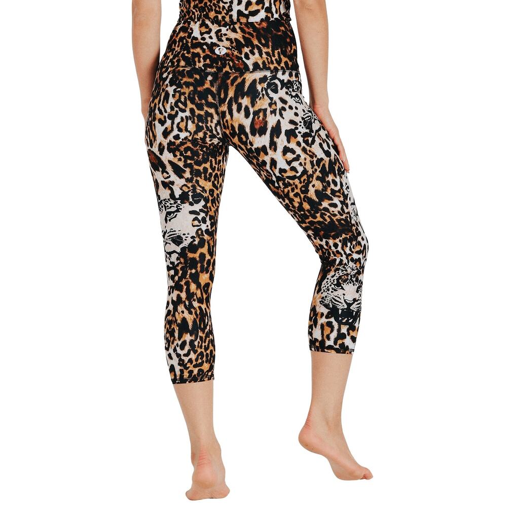 Yoga Democracy Wildcat Capri Leggings Womens Size S *EUC - Picture 3 of 12